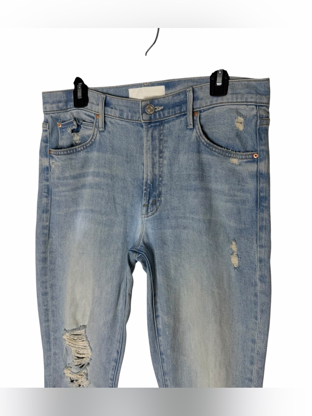 Mother Superior The Rascal Ankle Undone Hem Vacation Temptation Jeans Size 30 - Picture 6 of 13